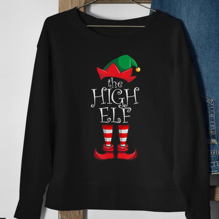 High Elf Matching Family Christmas Party Pajama High Elf Sweatshirt Gifts for Old Women