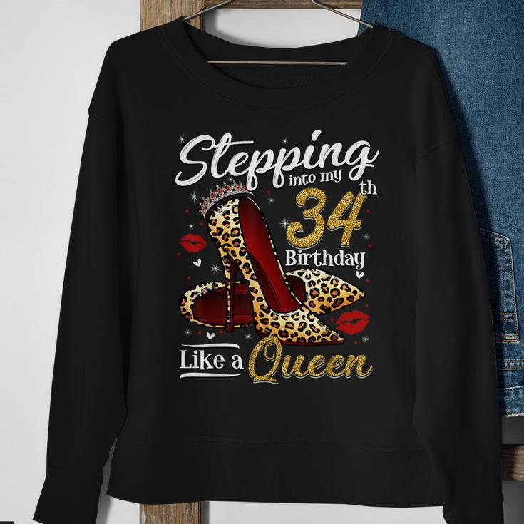 High Heels Stepping Into My 34Th Birthday 34 And Fabulous Sweatshirt Gifts for Old Women