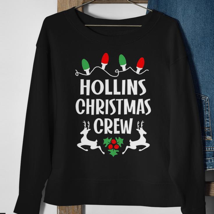 Hollins Name Gift Christmas Crew Hollins Sweatshirt Gifts for Old Women