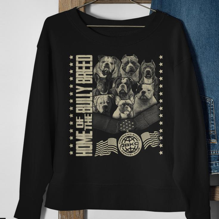 Home Of The Bully Breed Abkc American Bully Kennel Club Sweatshirt Gifts for Old Women