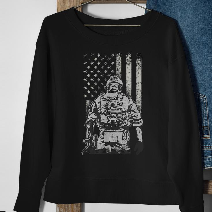 Home Of The Free Because Of The Brave Sweatshirt Gifts for Old Women