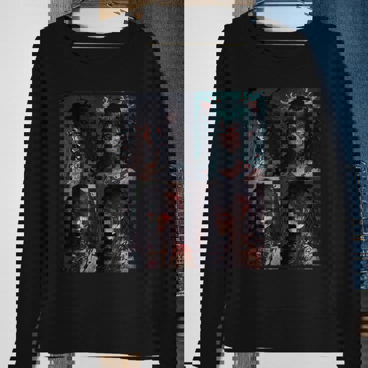 Horror Anime Girl Japanese Aesthetic Anime Otaku Japanese Sweatshirt Gifts for Old Women