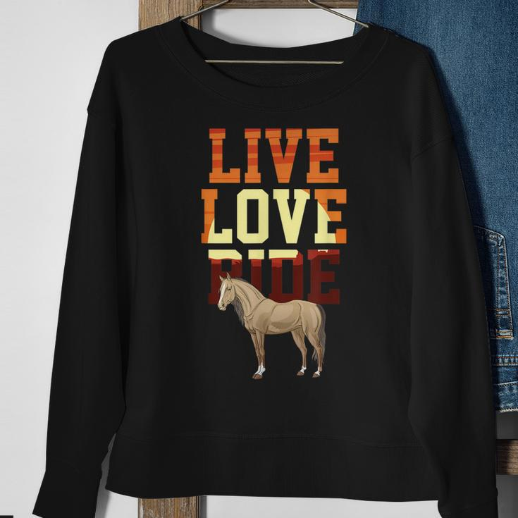 Horse Riding Rodeo Cowboy Cowgirl Western Ranch Wild West Sweatshirt Gifts for Old Women