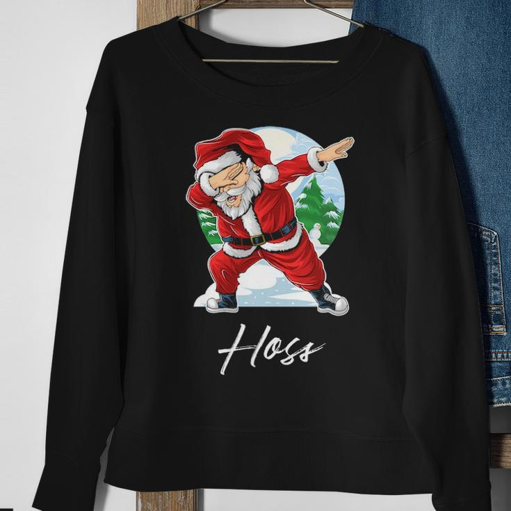 Hoss Name Gift Santa Hoss Sweatshirt Gifts for Old Women