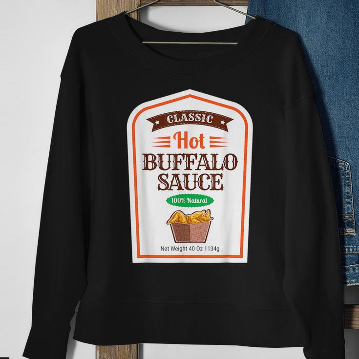 Hot Buffalo Family Sauce Costume Halloween Uniform Sweatshirt Gifts for Old Women