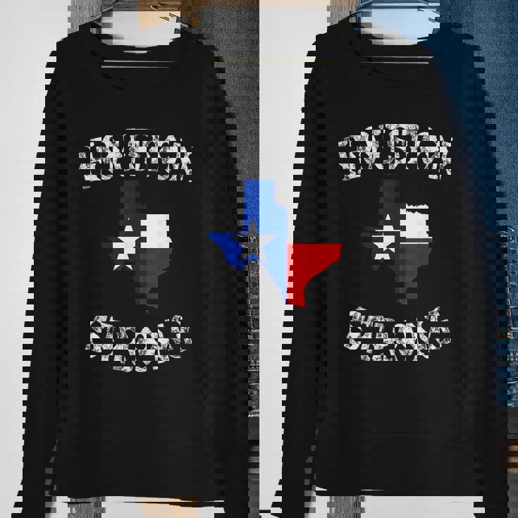 Houston Strong Texas Pride I Love Houston Sweatshirt Gifts for Old Women