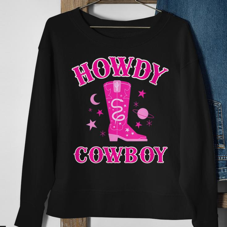Howdy Rodeo Hot Pink Wild Western Yeehaw Cowgirl Country Gift For Womens Sweatshirt Gifts for Old Women