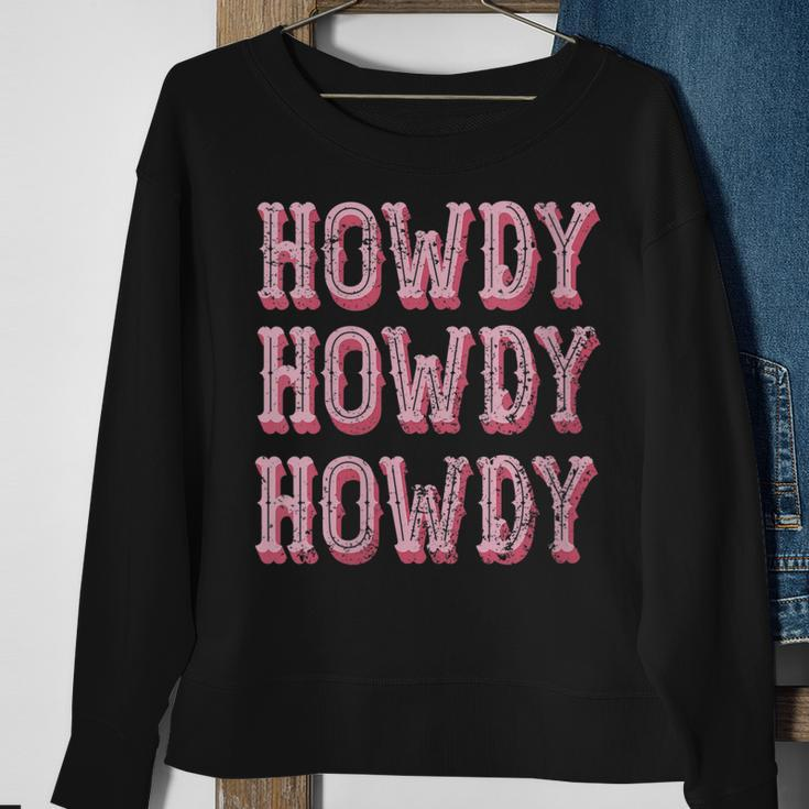 Howdy Rodeo Women Vintage Western Country Southern Cowgirl Gift For Womens Sweatshirt Gifts for Old Women