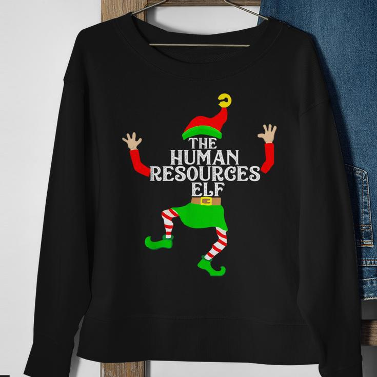 Human Resources Elf Matching Family Group Christmas Party Pj Sweatshirt Gifts for Old Women