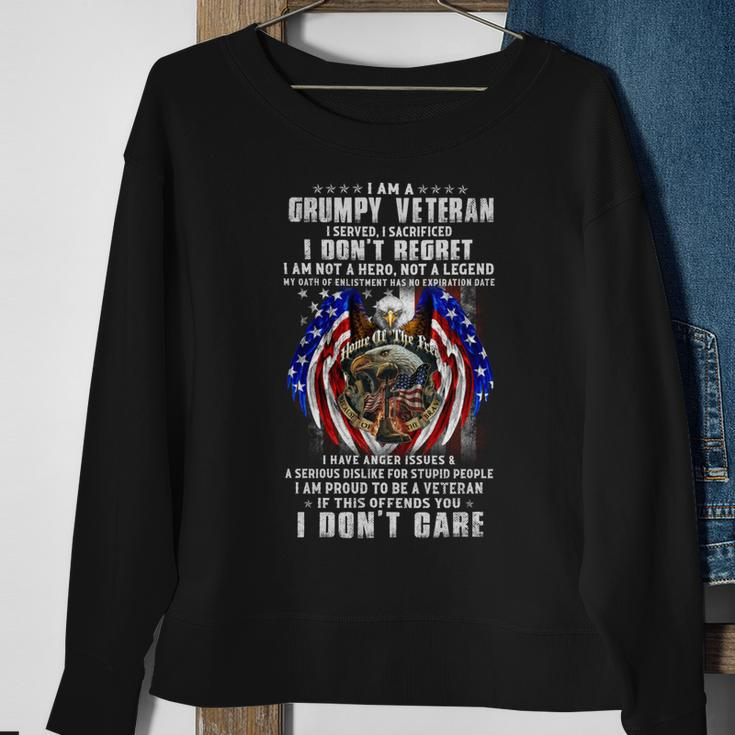 I Am A Grumpy Veteran 1 Sweatshirt Gifts for Old Women