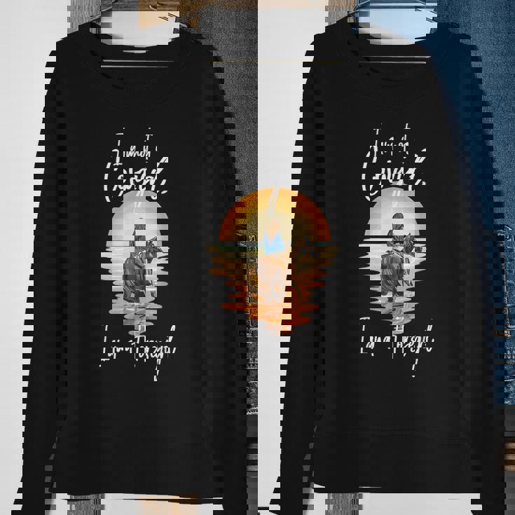 I Am Not A Cowgirl I Am A Horsegirl Horse Equestrians Sweatshirt Gifts for Old Women