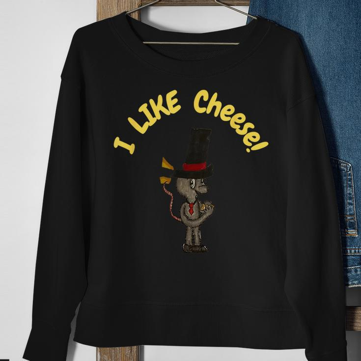 I Like Cheese Sweatshirt Gifts for Old Women