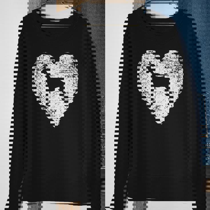 I Love Great Dane Dog Funny Cute Pet Owner Gift Sweatshirt Gifts for Old Women