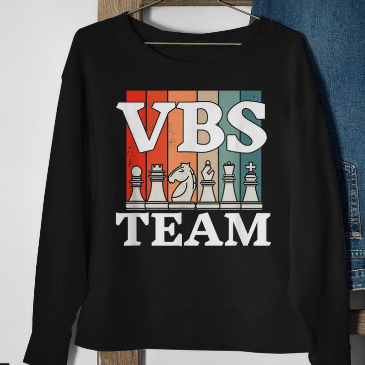 I Love Vbs 2023 Chess Game Vacation Bible School Knight Sweatshirt Gifts for Old Women
