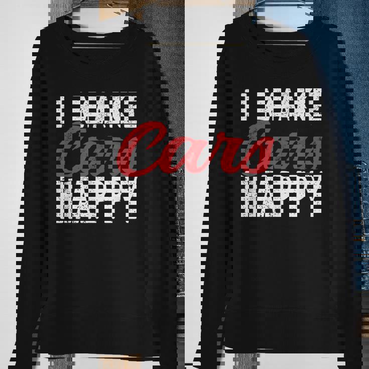 I Make Cars Happy Auto Detailer Car Detailing Cars Funny Gifts Sweatshirt Gifts for Old Women
