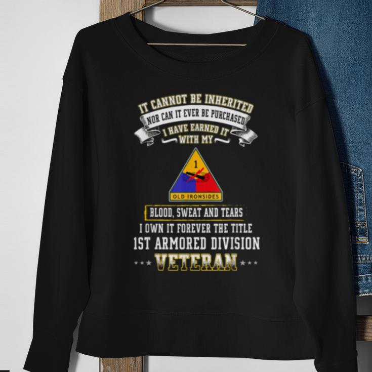 I Own Forever The Title 1St Armored Division Veteran Sweatshirt Gifts for Old Women