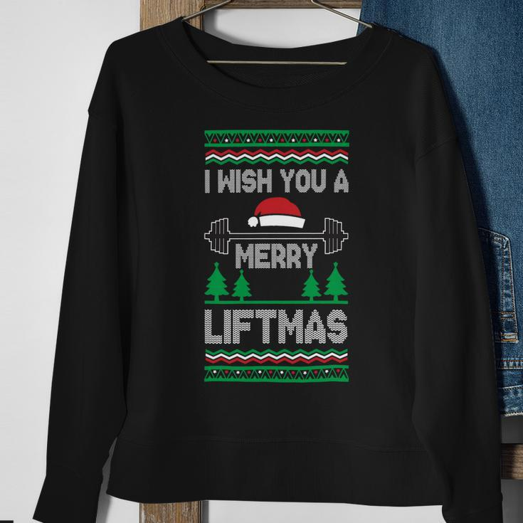 I Wish You A Merry Liftmas Fitness Trainer Sweatshirt Gifts for Old Women