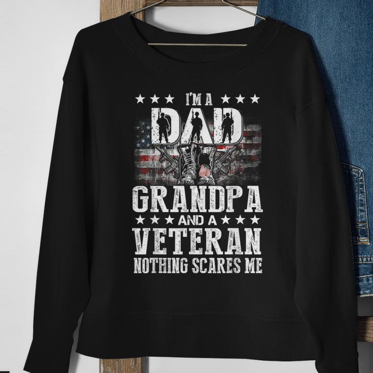 Im A Dad Grandpa Veteran Funny Grandpa Fathers Day Sweatshirt Gifts for Old Women