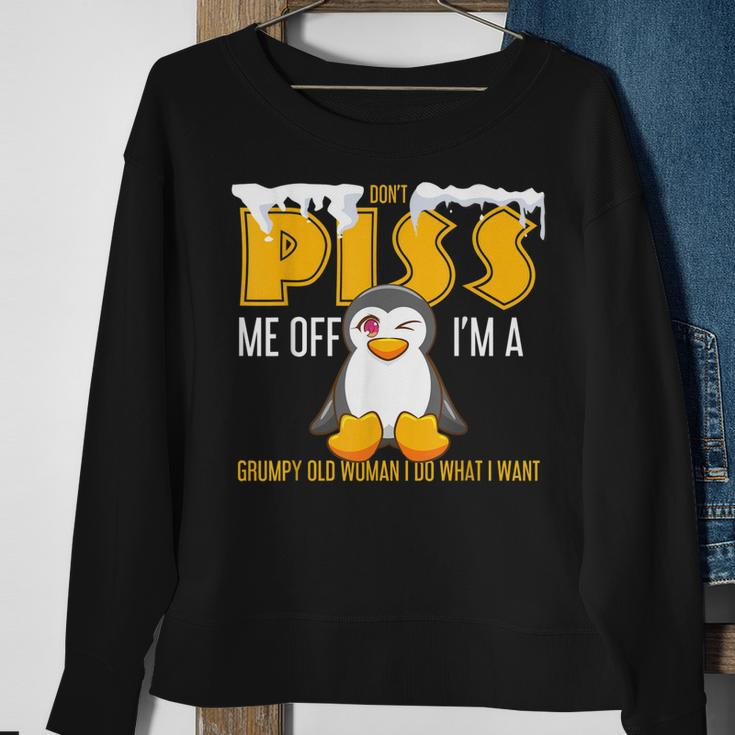 Im A Grumpy Old Woman I Do What I Want Funny Penguin Gifts Sweatshirt Gifts for Old Women