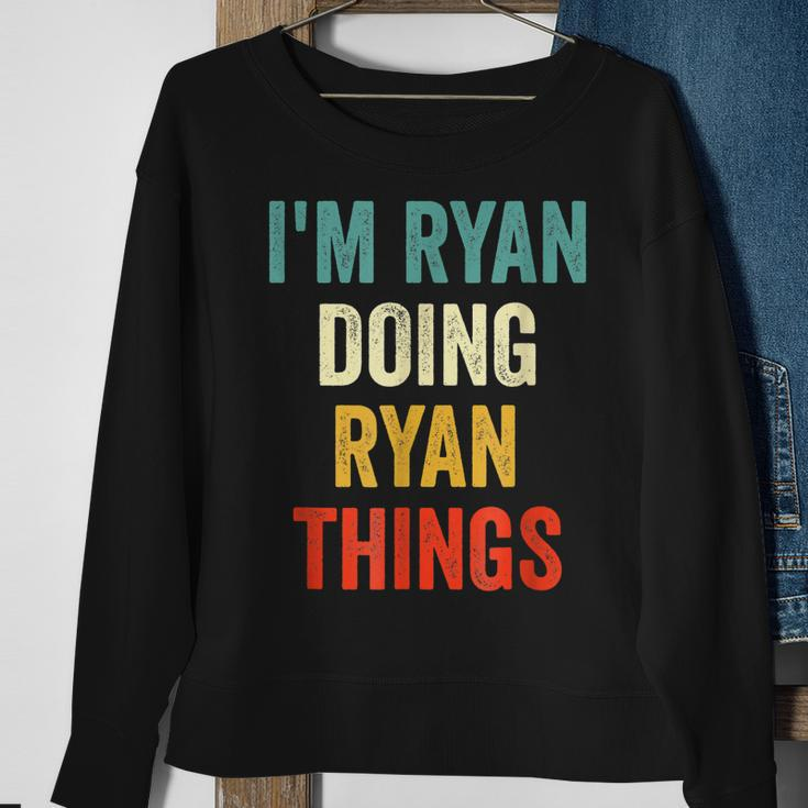 Im Ryan Doing Ryan Things Funny Vintage First Name Sweatshirt Gifts for Old Women