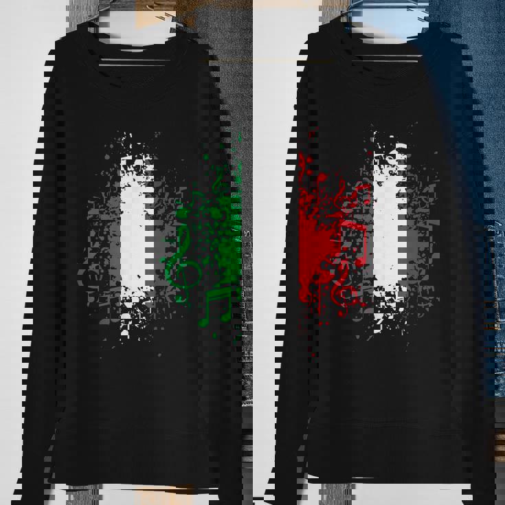 Italian Flag Music Italian Flag Sweatshirt Gifts for Old Women