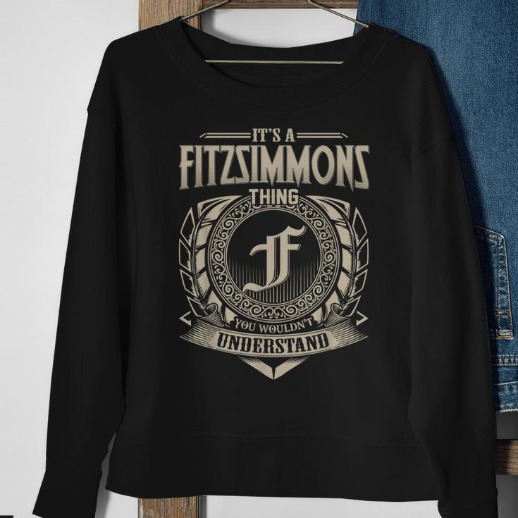 It's A Fitzsimmons Thing You Wouldnt Understand Name Vintage Sweatshirt Gifts for Old Women