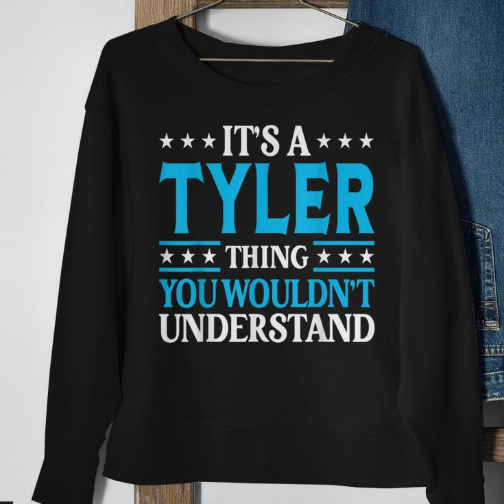 It's A Tyler Thing Surname Team Family Last Name Tyler Sweatshirt Gifts for Old Women