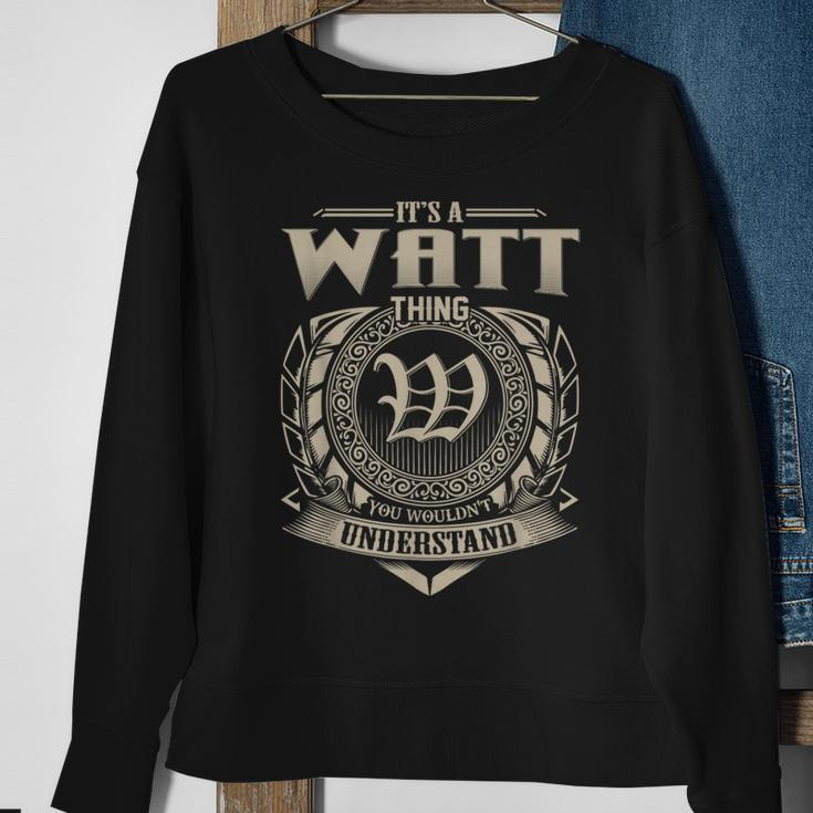 It's A Watt Thing You Wouldn't Understand Name Vintage Sweatshirt Gifts for Old Women