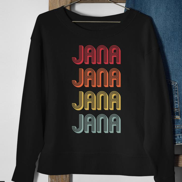 Jana Gift Name Personalized Retro Vintage 80S 90S Birthday Sweatshirt Gifts for Old Women