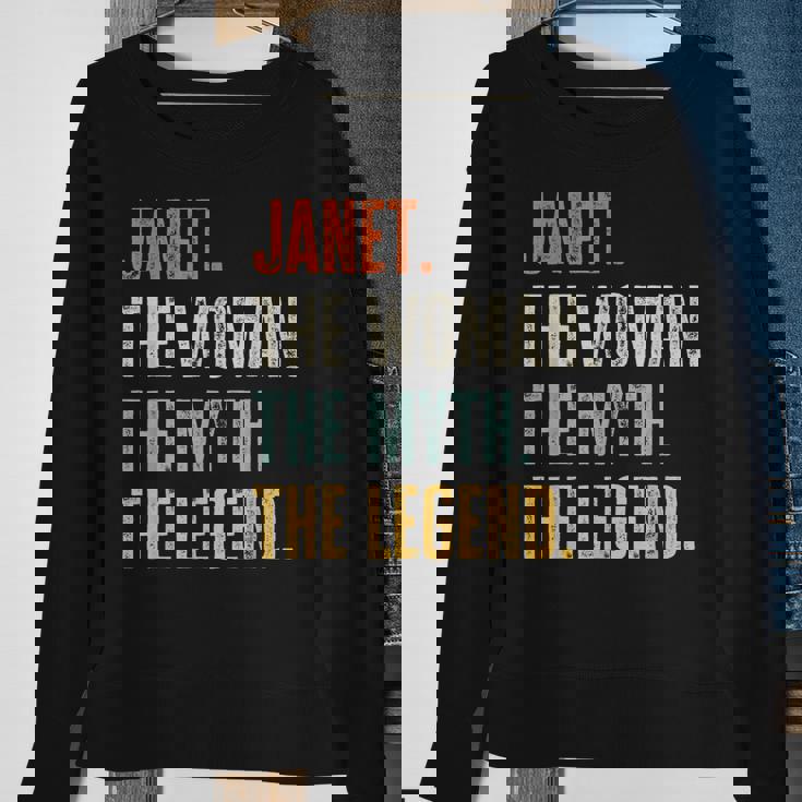 Janet The Best Woman Myth Legend Funny Best Name Janet Sweatshirt Gifts for Old Women