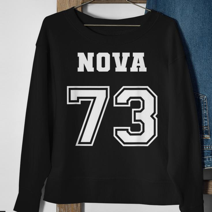 Jersey Style Nova 73 1973 Classic Old School Muscle Car Sweatshirt Gifts for Old Women