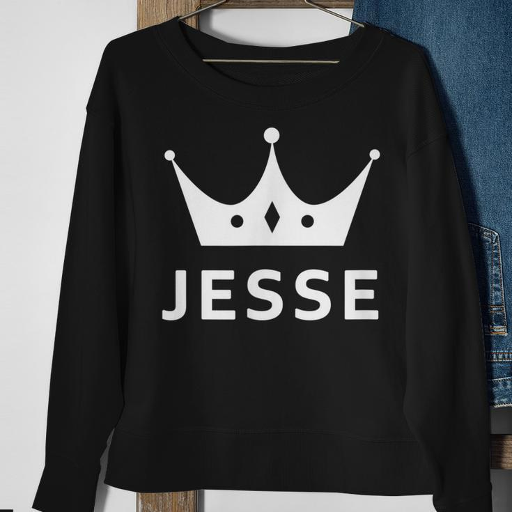 Jesse Crown King Custom Gift Name For Jesse Sweatshirt Gifts for Old Women
