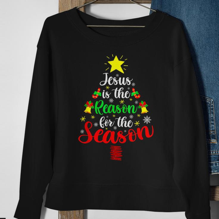 Jesus Is The Reason For The Season Christmas Family Matching Sweatshirt Gifts for Old Women