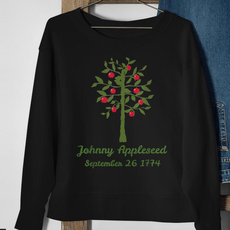 Johnny Appleseed Apple Orchard Farmer Nature Massachusetts Sweatshirt Gifts for Old Women
