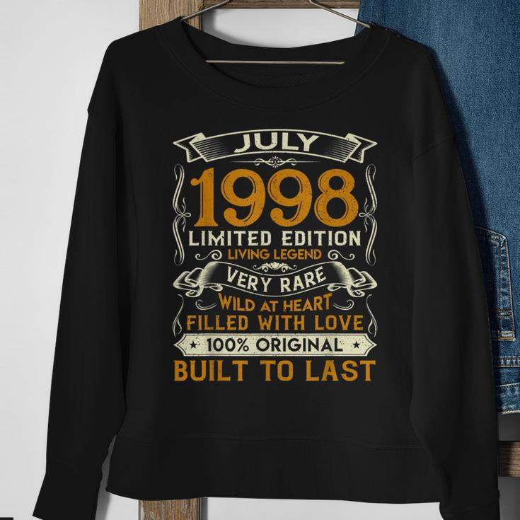 July 1998 22 Years Old 22Nd Birthday Gifts Sweatshirt Gifts for Old Women