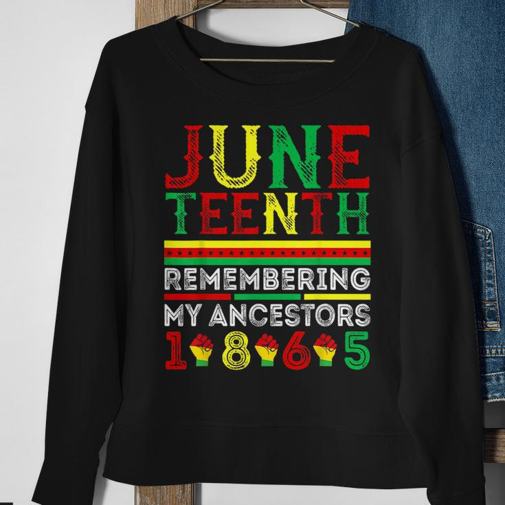 Junenth 1865 Remembering My Ancestors Junenth Sweatshirt Gifts for Old Women