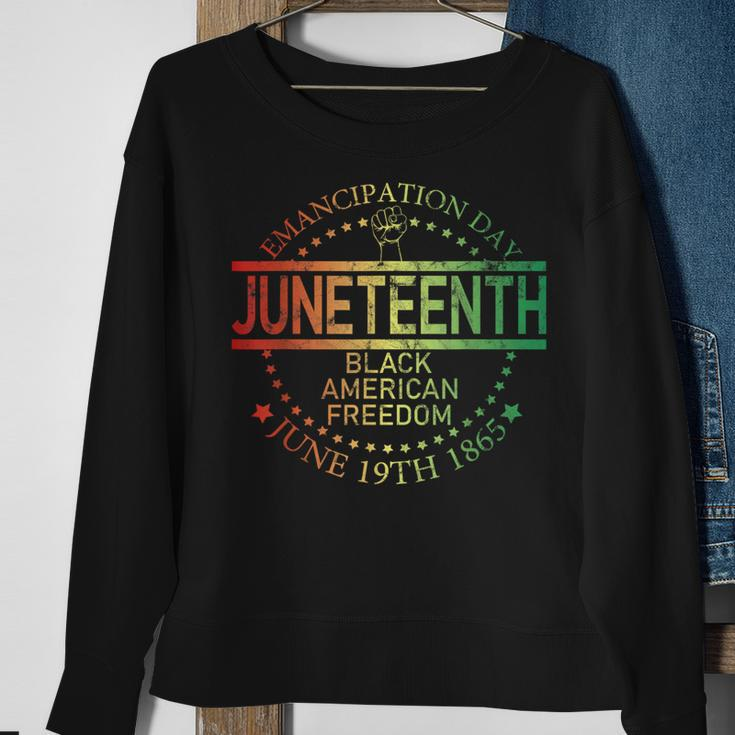 Junenth Black African Junenth & Black History Sweatshirt Gifts for Old Women