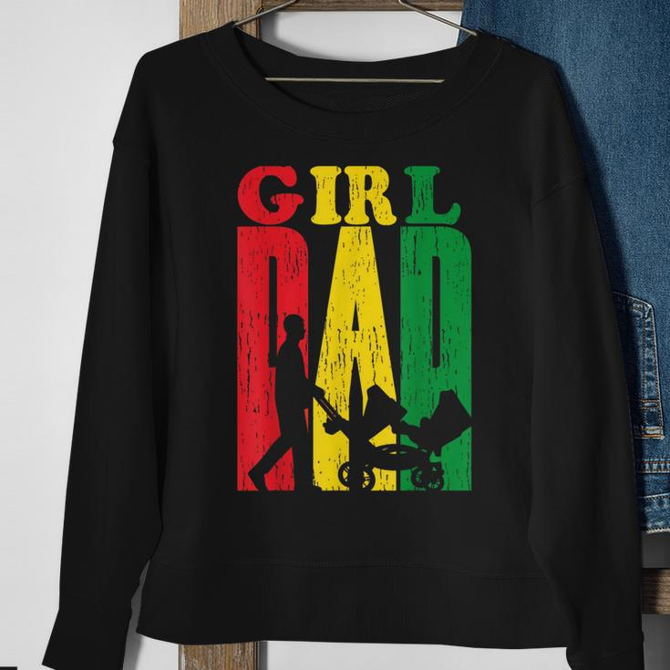 Junenth Black Afro Fathers Day Girl Dad Father Melanin Sweatshirt Gifts for Old Women