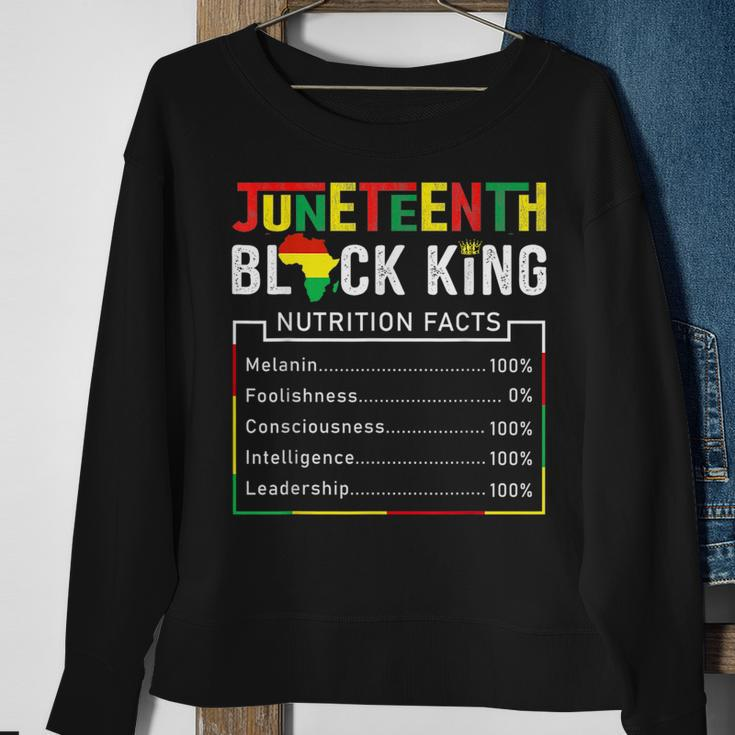 Junenth Black King Nutritional Facts Melanin Men Fat Sweatshirt Gifts for Old Women