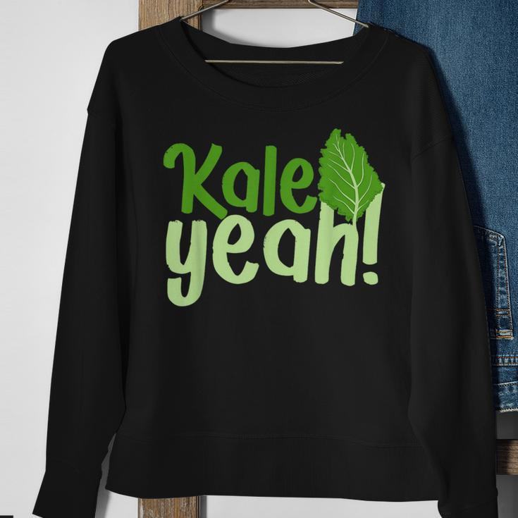 Kale Yeah Go Vegan Sweatshirt Gifts for Old Women