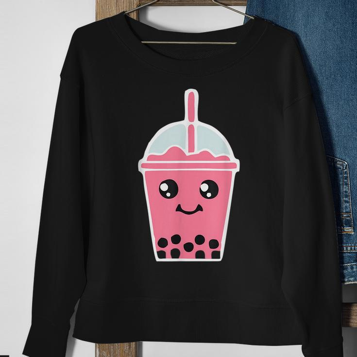 Kawaii Bubble Tea & Boba Milk Tea Lover Cute Anime Sweatshirt Gifts for Old Women