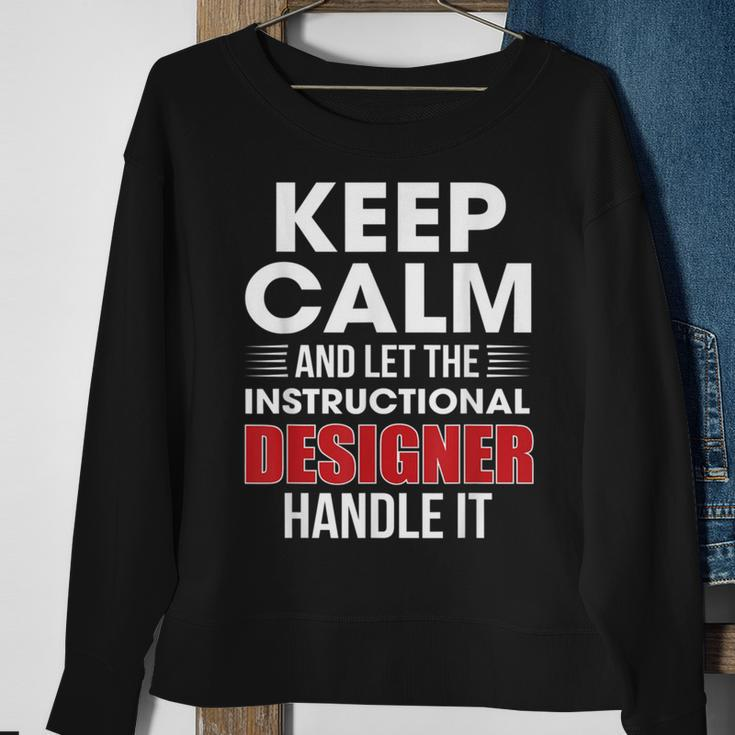 Keep Calm And Let The Instructional er Handle It Png Sweatshirt Gifts for Old Women
