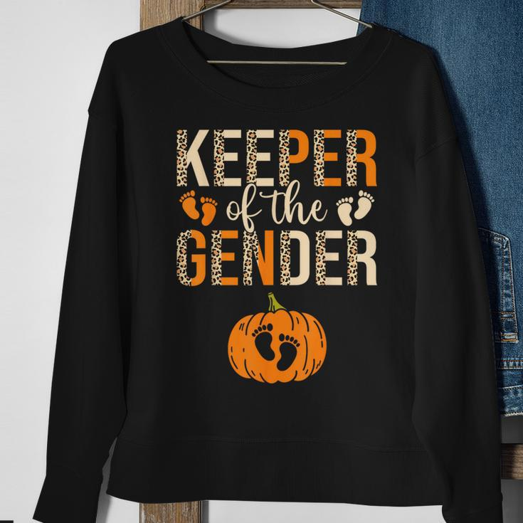 Keeper Of The Gender Reveal Baby Announcement Halloween Sweatshirt Gifts for Old Women