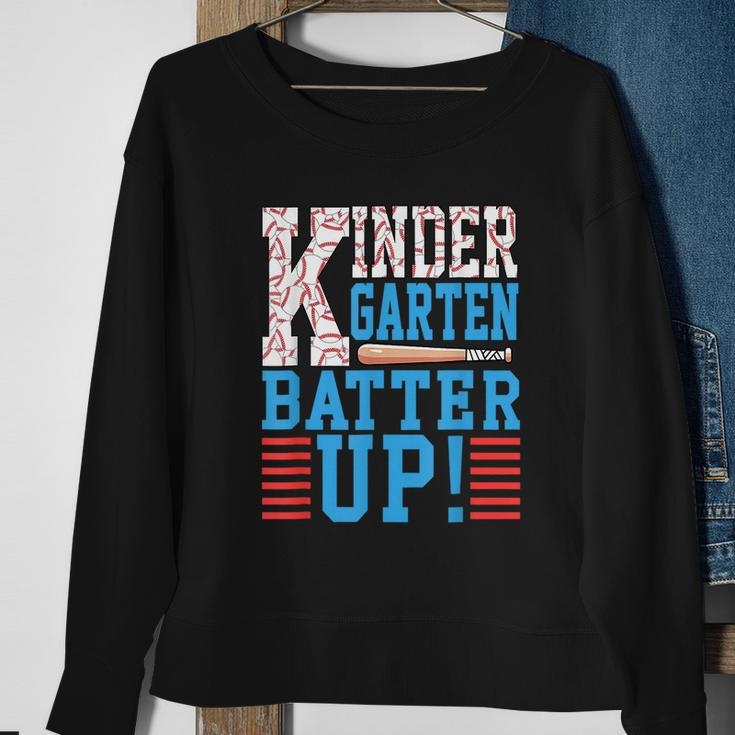 Kindergarten Back To School Kindergarten Batter Up Baseball Kindergarten Gifts Sweatshirt Gifts for Old Women