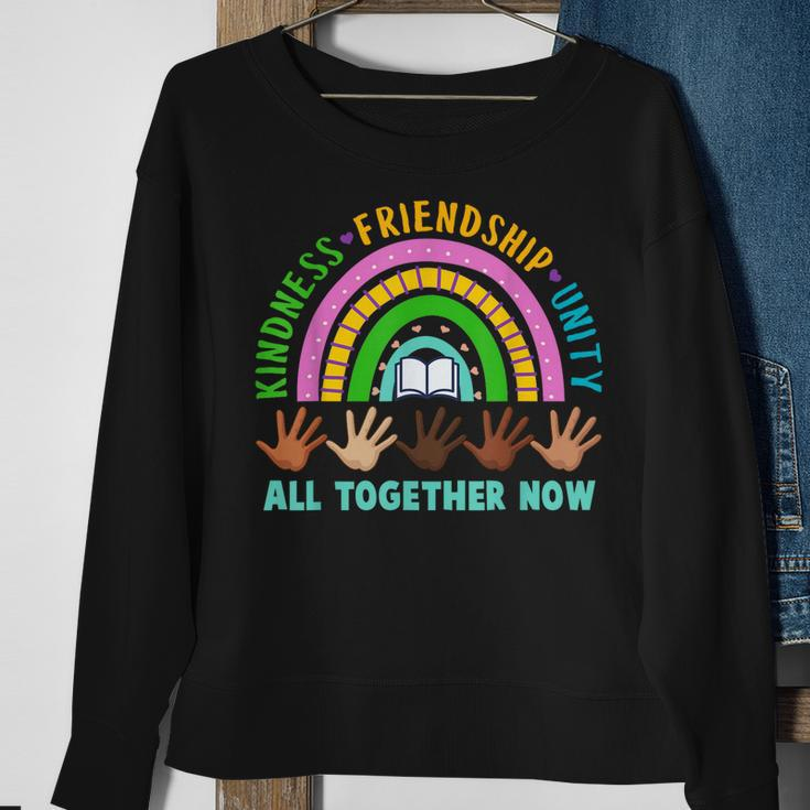 Kindness Friendship Unity All Together Now Summer Reading Sweatshirt Gifts for Old Women