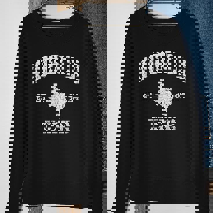 Kingsville Texas Tx Vintage State Athletic Style Sweatshirt Gifts for Old Women