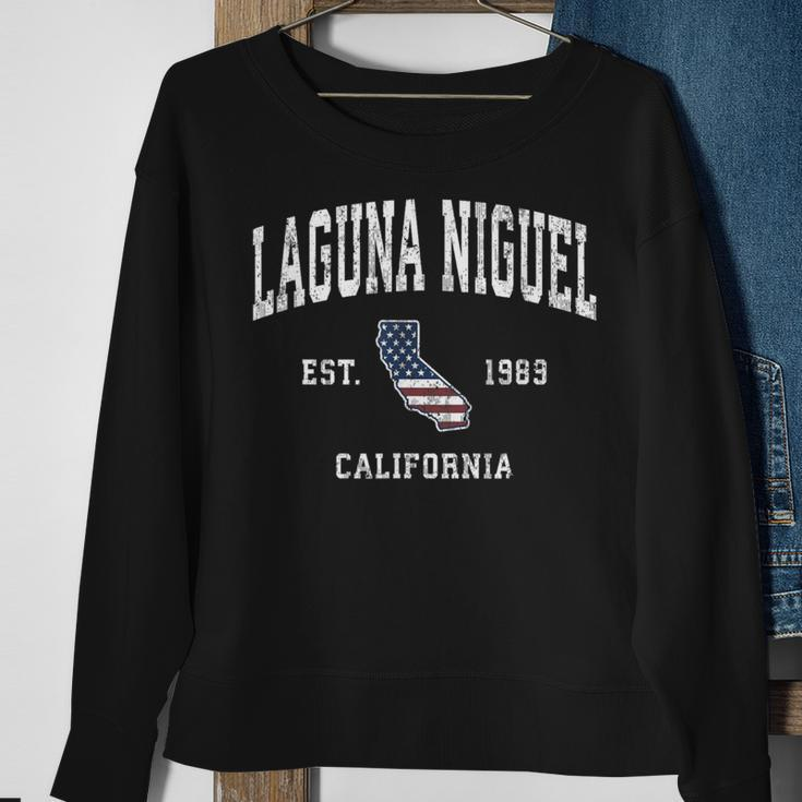 Laguna Niguel California Ca Vintage American Flag Sports Des Sweatshirt Gifts for Old Women