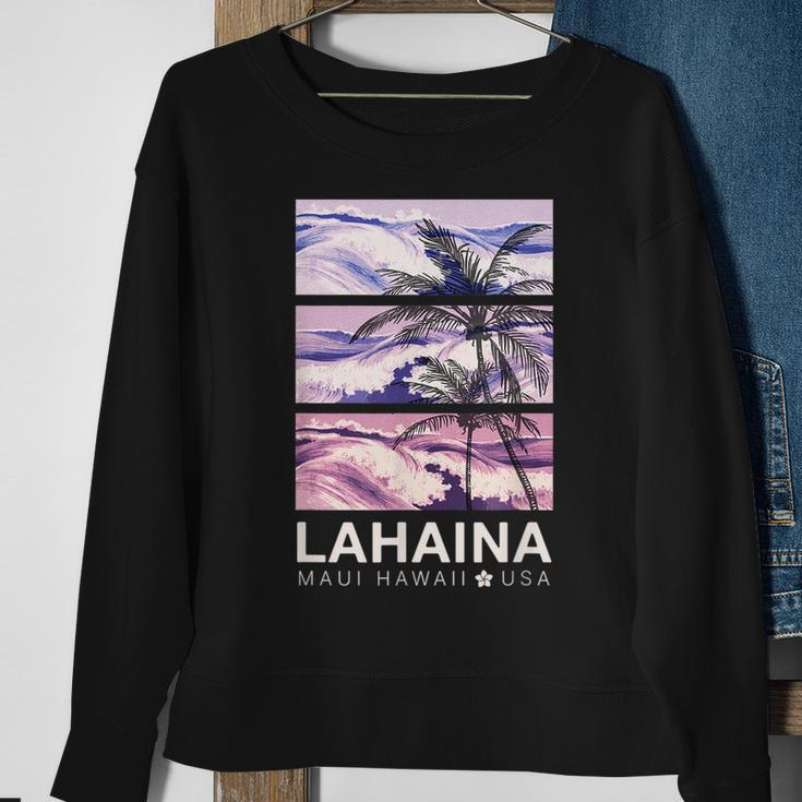 Lahaina Maui Vintage Hawaiian Sweatshirt Gifts for Old Women