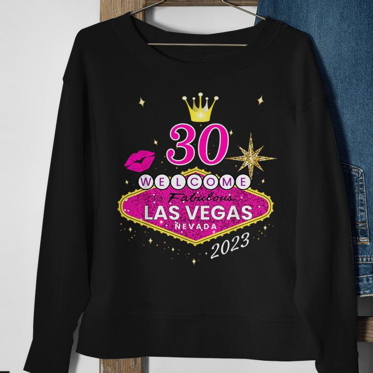 Las Vegas Girls Trip 2023 Vegas 30Th Birthday Squad Sweatshirt Gifts for Old Women