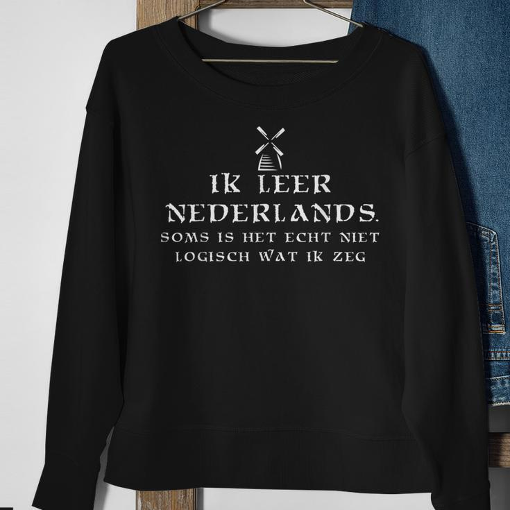 Learning Dutch Idea Netherland Language Holiday Sweatshirt Gifts for Old Women